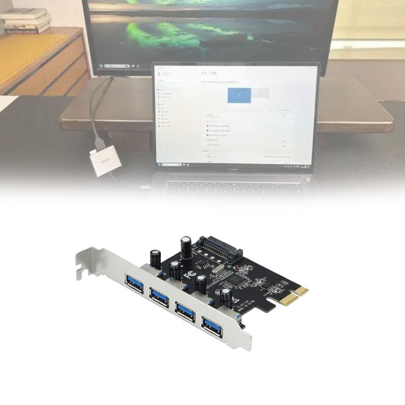 Карта расширения Pcie Usb30 с четырьмя портами для передачи данных на настольный компьютер