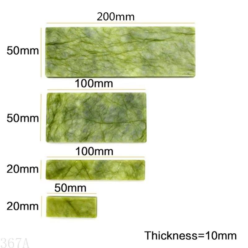 Натуральный точильный камень 10000 грит Зеленый агат Мелкозернистый точильный камень Полировка Бритва Кухонный нож Точилка Хонинговальный инструмент