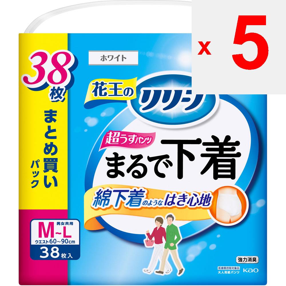 KAO Тип трусов Relief: Трусы как нижнее белье, 2 порции, М 38шт.. Тонкие подгузники для взрослых: Тип брюк Тонкий тип