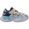 Li Ning Kids нескользящие износостойкие повседневные туфли с низким верхом детские повседневные туфли белые синие YKNR090-3