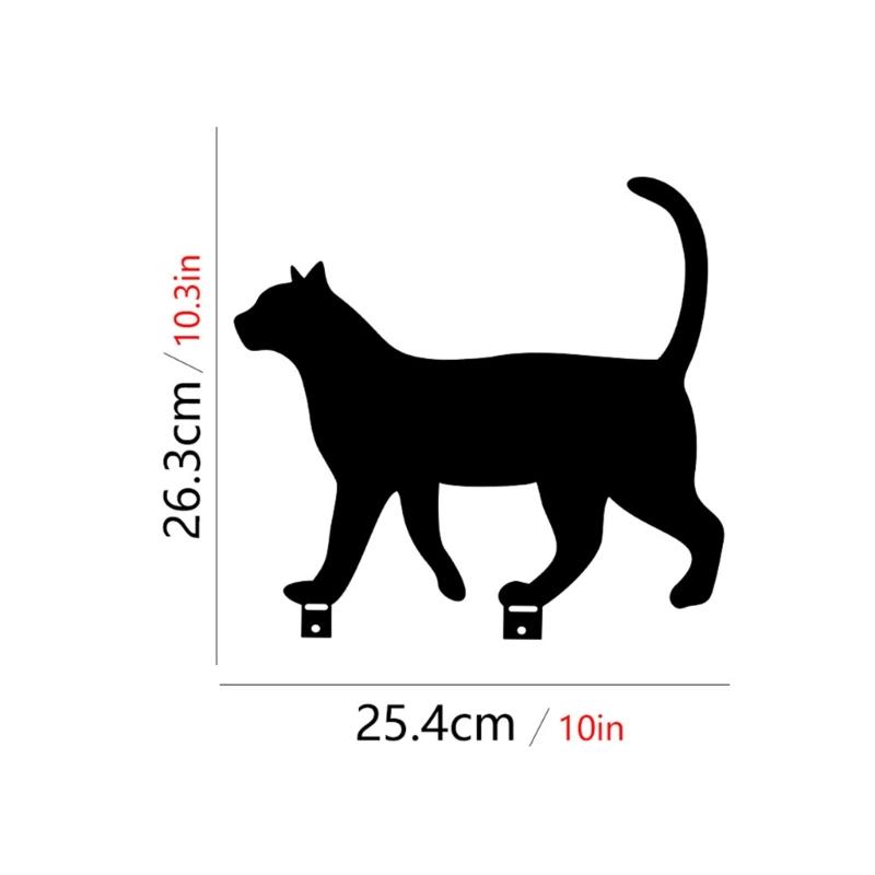 Металлические садовые украшения Металлические садовые животные Садовые колышки Садовые украшения в виде кошек Уличный садовый вкладыш для клумб Газон