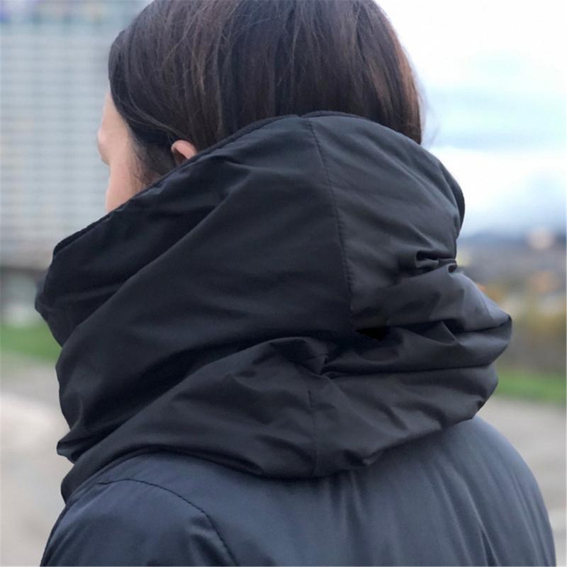 Взрослый хлопковый платок для улицы, зимний теплый стеганый головной убор, шаль с капюшоном, ветрозащитная шапка-пуховик, унисекс, повседневный головной убор