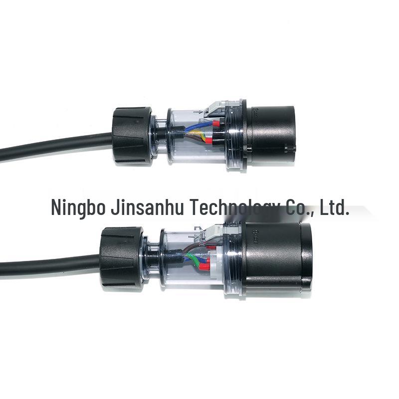 16A Waterproof Aviation Connector: Flame-Retardant, 3-Core 2.5mm² Male-to-Female Power Cord