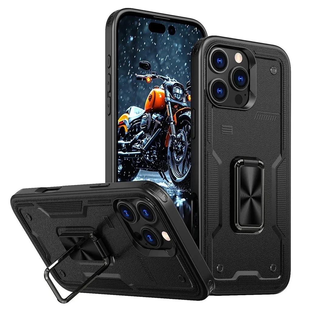 Magnetic Holder Stand Cover For Redmi Note 14 13 12 14C 13C 12C 13R Xiaomi 14T POCO M6 X6 Pro 4G 5G Shockproof Armor Phone Case