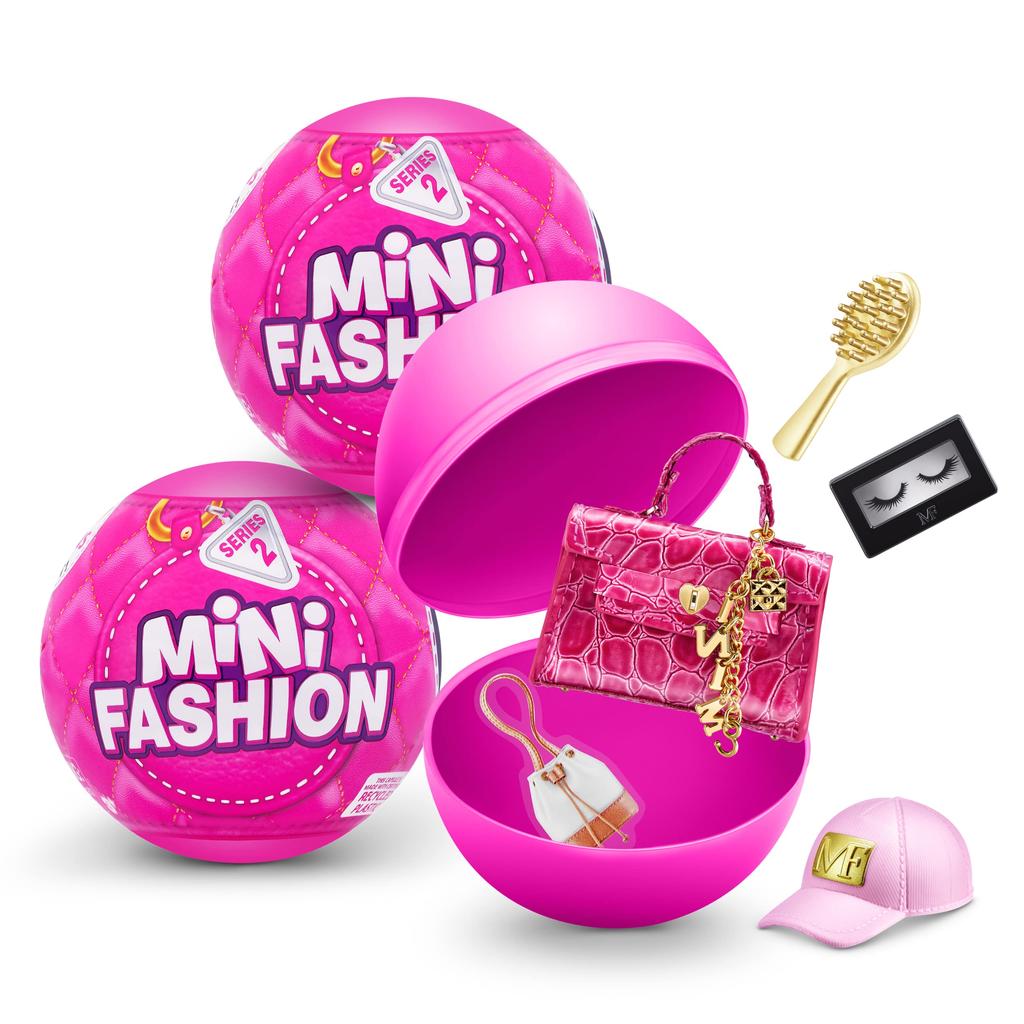 Surprise Mini Fashion Series 2 - Real Fabric Fashion Bag and Accessory Capsule Collectible Toy (2-Pack)
