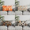 Home Decor Halloween Boo Ghost Pillowcase Suitable For Sofa Bedroom Car Pillow Cover Cushion Rectangular Back Cushion