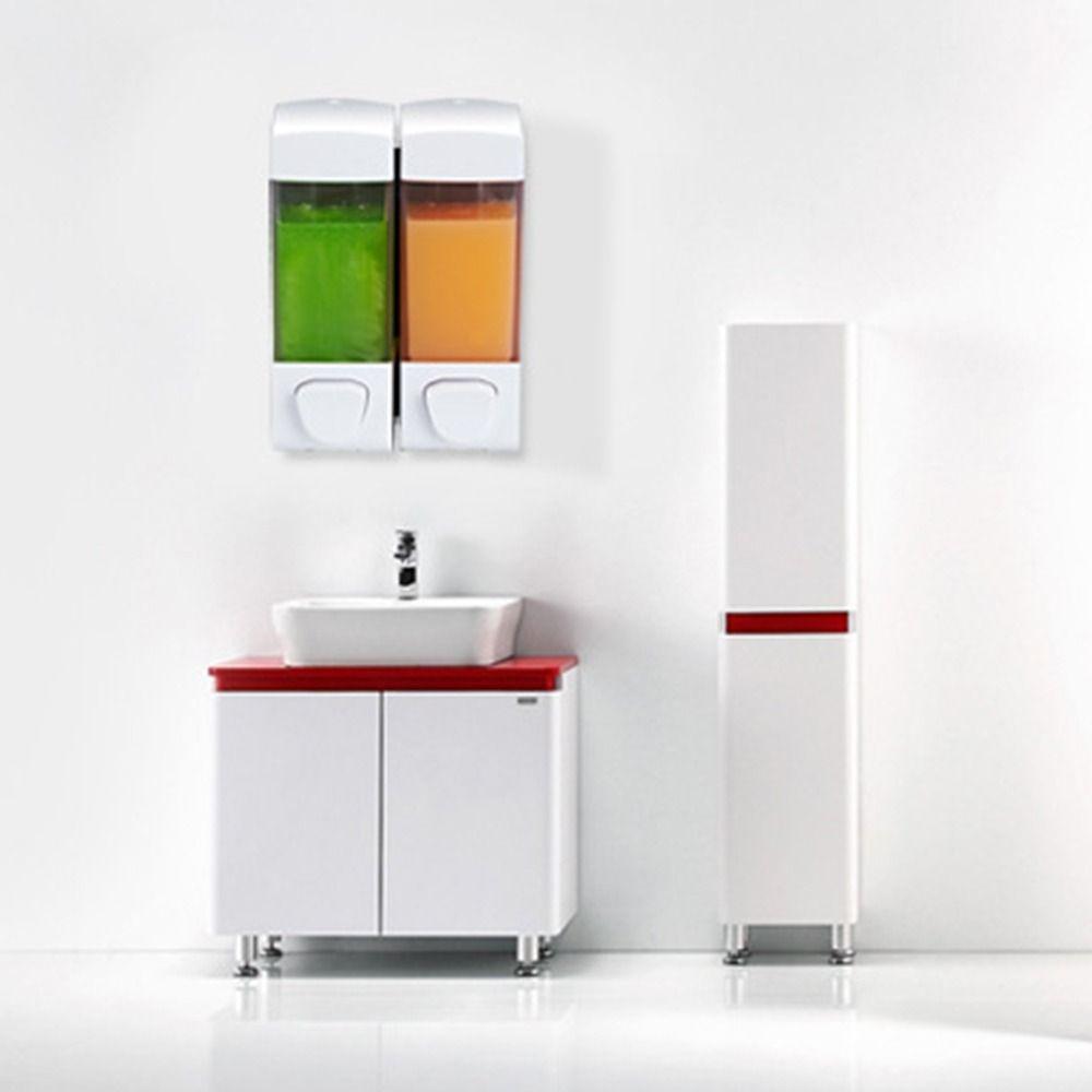 2in1 Shower Gel Box Manual Press Shampoo Dispenser Bottle Hand Sanitizer Container Kitchen