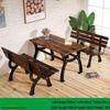 Outdoor Anti-Corrosion Wood Patio Dining Set