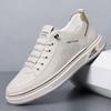 Мягкая подошва, мягкая поверхность, одна педаль, покрытие для ног, мужские повседневные маленькие белые туфли, весенняя мужская обувь, тренд 2025 года, новая обувь для скейтбординга, универсальная