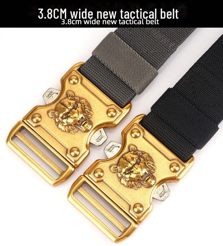 Пряжка для тренировок Внутренний плетеный тактический нейлоновый ремень - для активного отдыха на открытом воздухе с быстросъемным ремнем