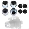 4x Trailer Hub Cap 1.98" Axle Wheel Bearing Component RV Garage Trailers
