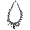 Grey Pearl Water Drop Pendant Neckchain Fashion Women's Clavicle Chain  Party