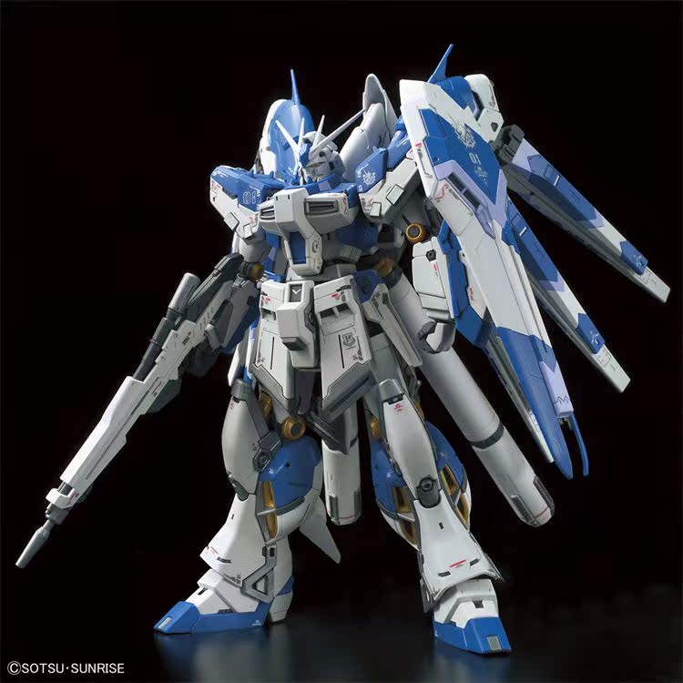 Сборная модель Gunpla Hi-Nu с водяными декалями Без подставки Фигурки Действия Rg 1/144 Настольное украшение Фиксированная версия Коллекционные игрушки