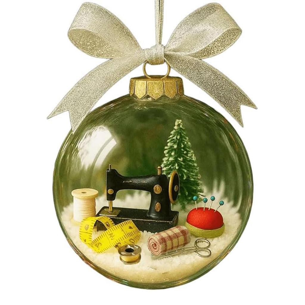 1 шт. Швейный шар Рождественский праздничный снежный шар Изысканный дизайн, для создания рождественской атмосферы в помещении и на улице