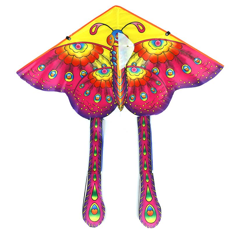 1 комплект, 90*50 см, спортивная бабочка, летающий змей на открытом воздухе, детская игрушка с ручкой