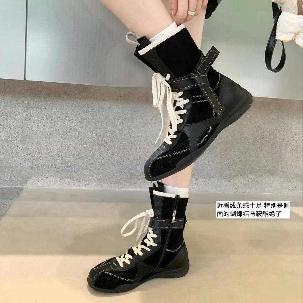 Версия из коровьей кожи виноградная мать те же боксерки ретро цветовая гамма ремешки боковая молния охотничья одежда ботинки Мартин Dexun женские короткие ботинки