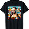 Geometric Colorful Painting Leonardo Da Vinci T-Shirt