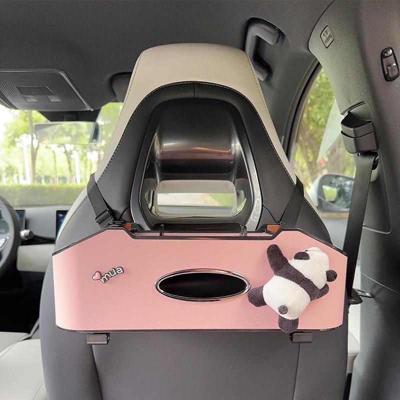 Органайзер на спинку сиденья автомобиля с держателем для салфеток и подстаканником - Многофункциональный органайзер