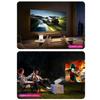 Иммерсивный опыт просмотра 1080P Беспроводной проектор с функцией зеркалирования экрана, гибкостью линз и регулировкой трапецеидальных искажений США 110В