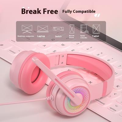 Наголовная киберспортивная игровая USB-проводная гарнитура с RGB-магическим световым эффектом