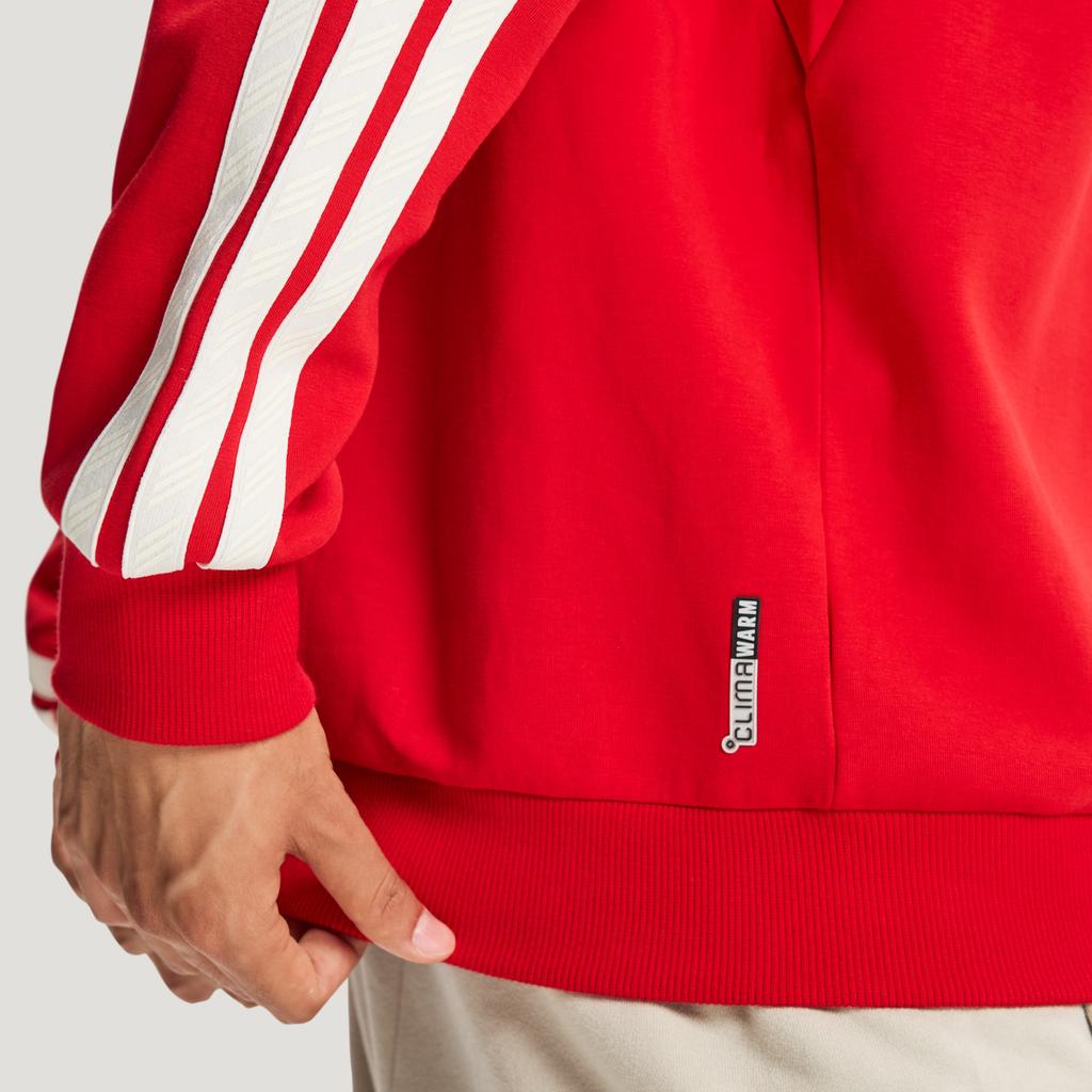 Adidas FW25 Год Лошади Лимитированный CNY Новогодний Свитшот Три Полоски Клуб Вязаный Свободный С Круглым Вырезом Пуловер Мужской свитшот KR2516