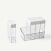Four-Grid Seasoning Box Set: Salt, Sugar, MSG Storage for Kitchen