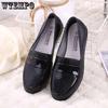 Large Size Solid Color Casual Hollow-out PVC Shoes Women's Waterproof Non-slip Soft Thick Heel Work Shoes