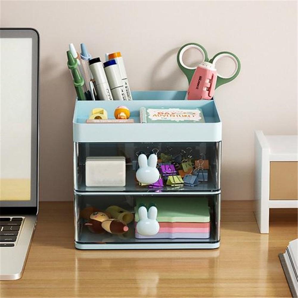 Popular Desktop Storage Box Visible Space Saving Multi-functions Drawer Mini Desktop Storage Box Household Products
