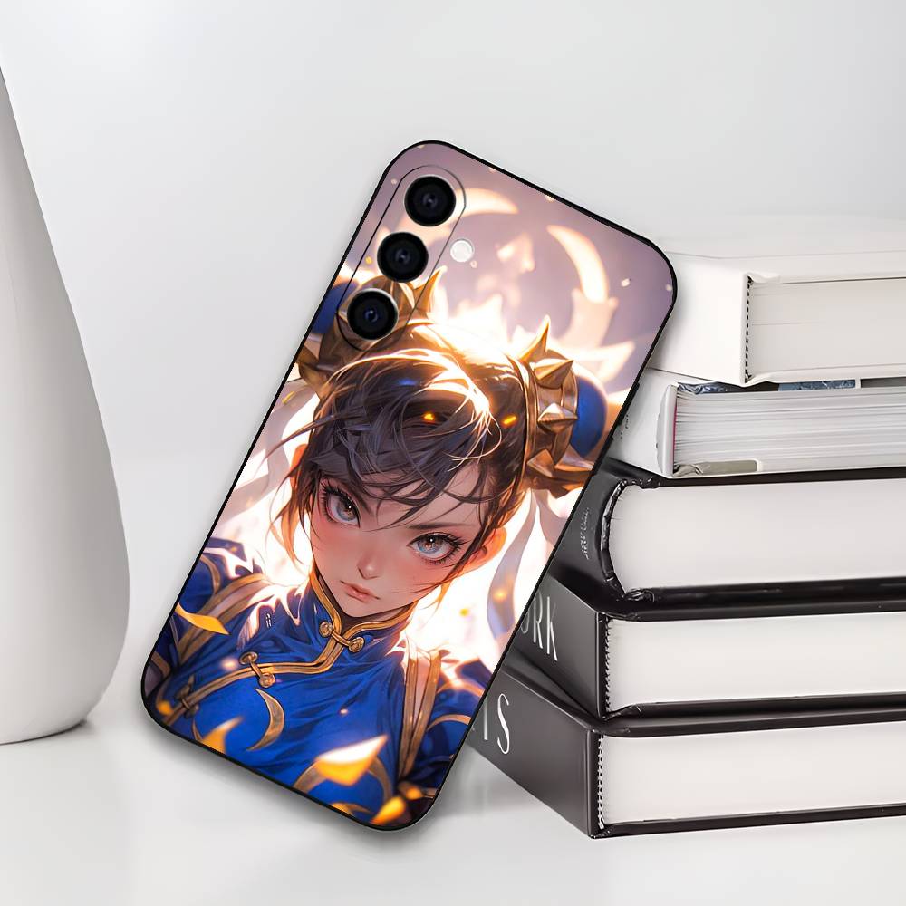 S-Street Fighter Чун Ли Чун Ли Чехол для телефона Силиконовый Мягкий Для Samsung Galaxy A73,A72,A71,A70,A53,A52,A51