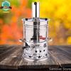Turkish Samovar Stainless Steel Double Faucet Water Boiler Teapot Set Stove Tea Kettle Teaware Kettle Samovar Tea Picnic Samovar On The Wood