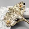 Women Ginkgo Leaf Shape Brooch Pin Enamel Tree Leaf Badge Coat Sweater Scarf Pin Clothes Accessories Gift