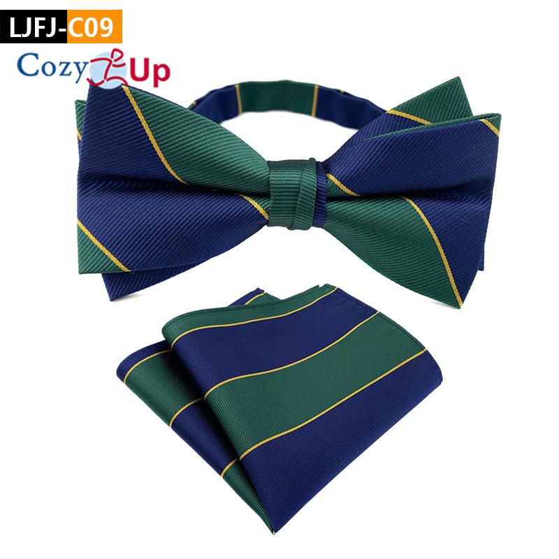 Костюм-двойка с галстуком-бабочкой и нагрудным платком с узором пейсли