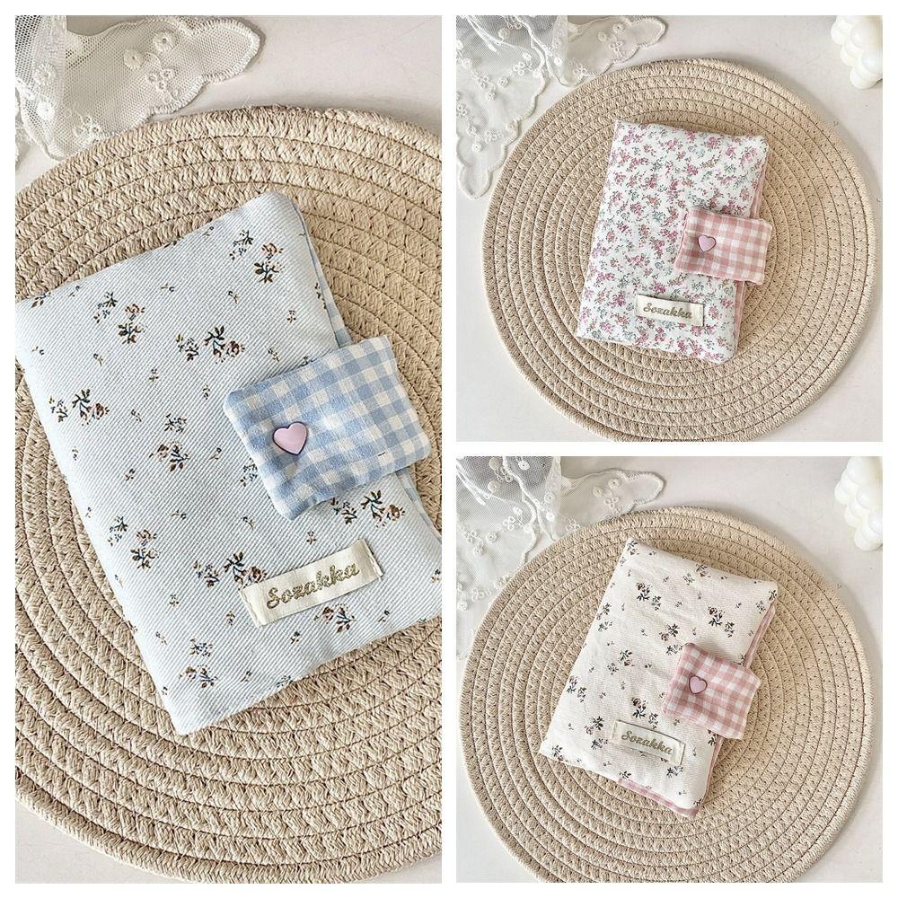 Multipurpose Floral Print Diary Book Detachable Diary Diary Protective Cover  Student
