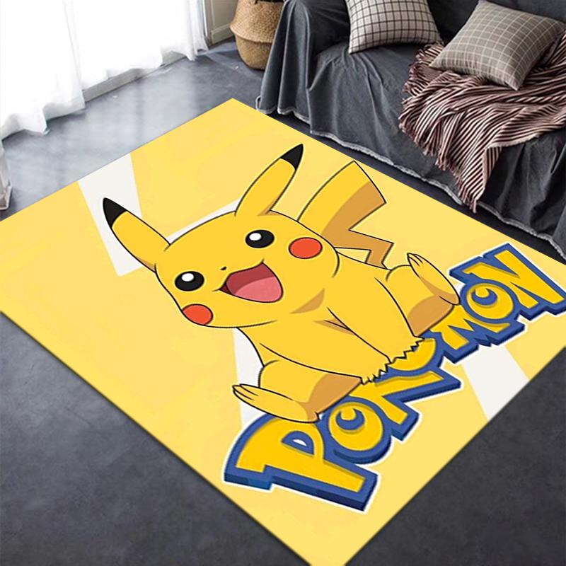 Новый ковер-коврик Pokemon 2025 для гостиной, спальни, дома, украшение дивана, детский игровой, противоскользящий напольный коврик 76