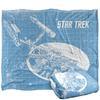 Star Trek Enterprise Silky Blueprint Supersoft Blanket
