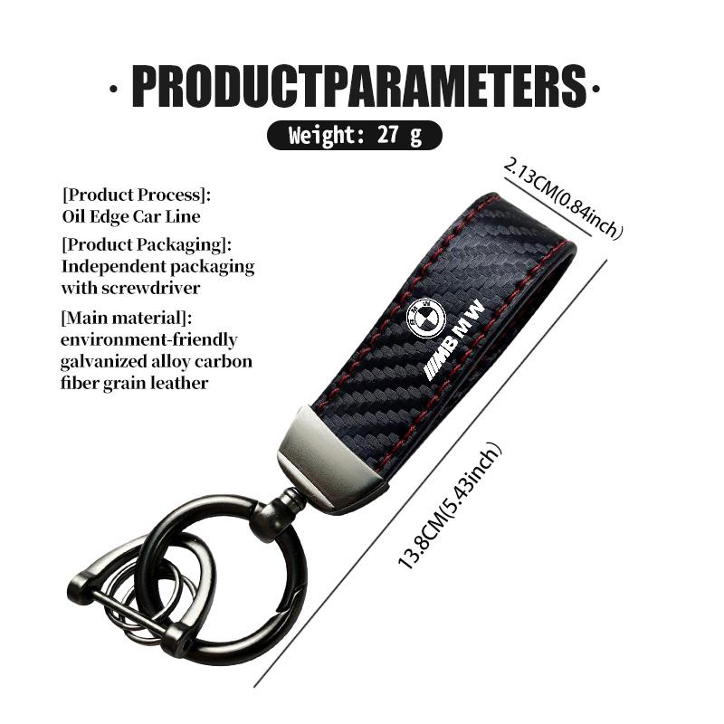 Carbon Fiber Car Keychain Anti-Lost Key Ring Pendant Lanyard For BMW M F10 F20 F30 F40 F15 F25 F26 F31 F49 E62 E83 E84 yw2