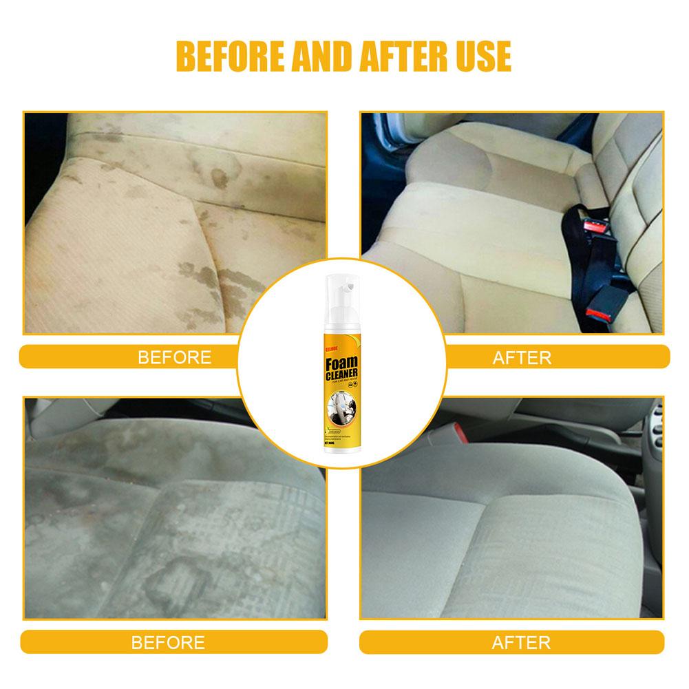 30/60/100/150 мл спрей-пена для очистки кожи, средство для отверждения пузырьков, спрей для очистки салона автомобиля, уход за автомобилем для домашнего использования