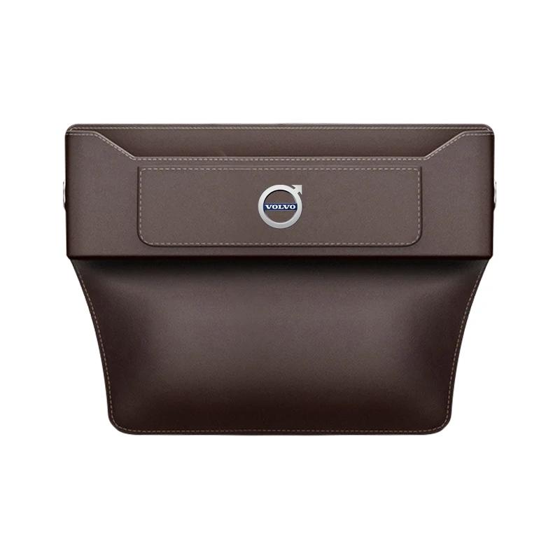 Car Seat Gap Organizer Seat Crevice Slot Storage Box For Volvo V60 XC60 XC90 S60 XC40 V40 S80 T6 V90 EX90 S90 V70 Accessories