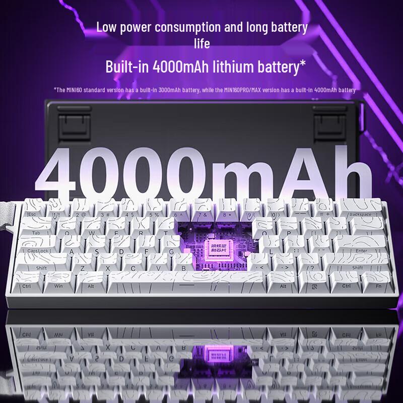 AULA MINI 60HE Трехрежимная игровая клавиатура с магнитными переключателями