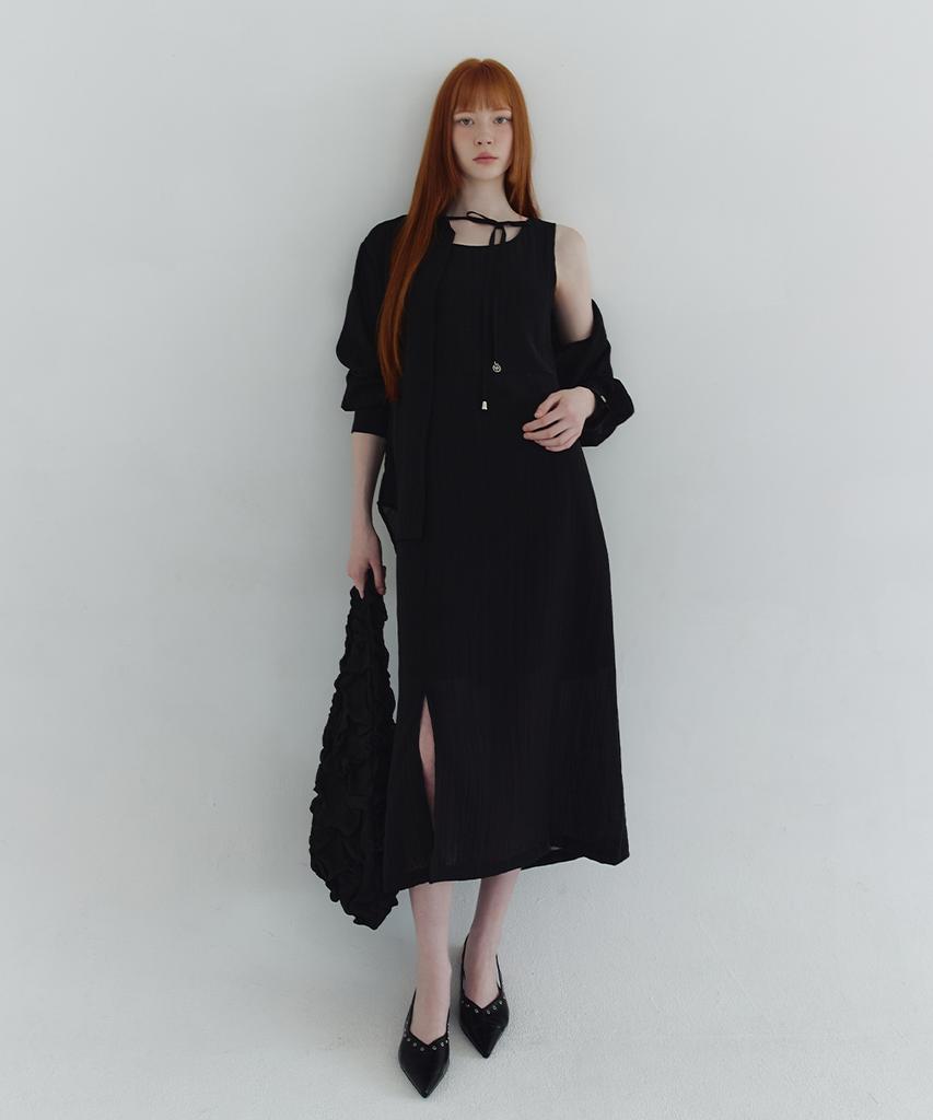 Micene Via Stripe Dress-Shirt Set