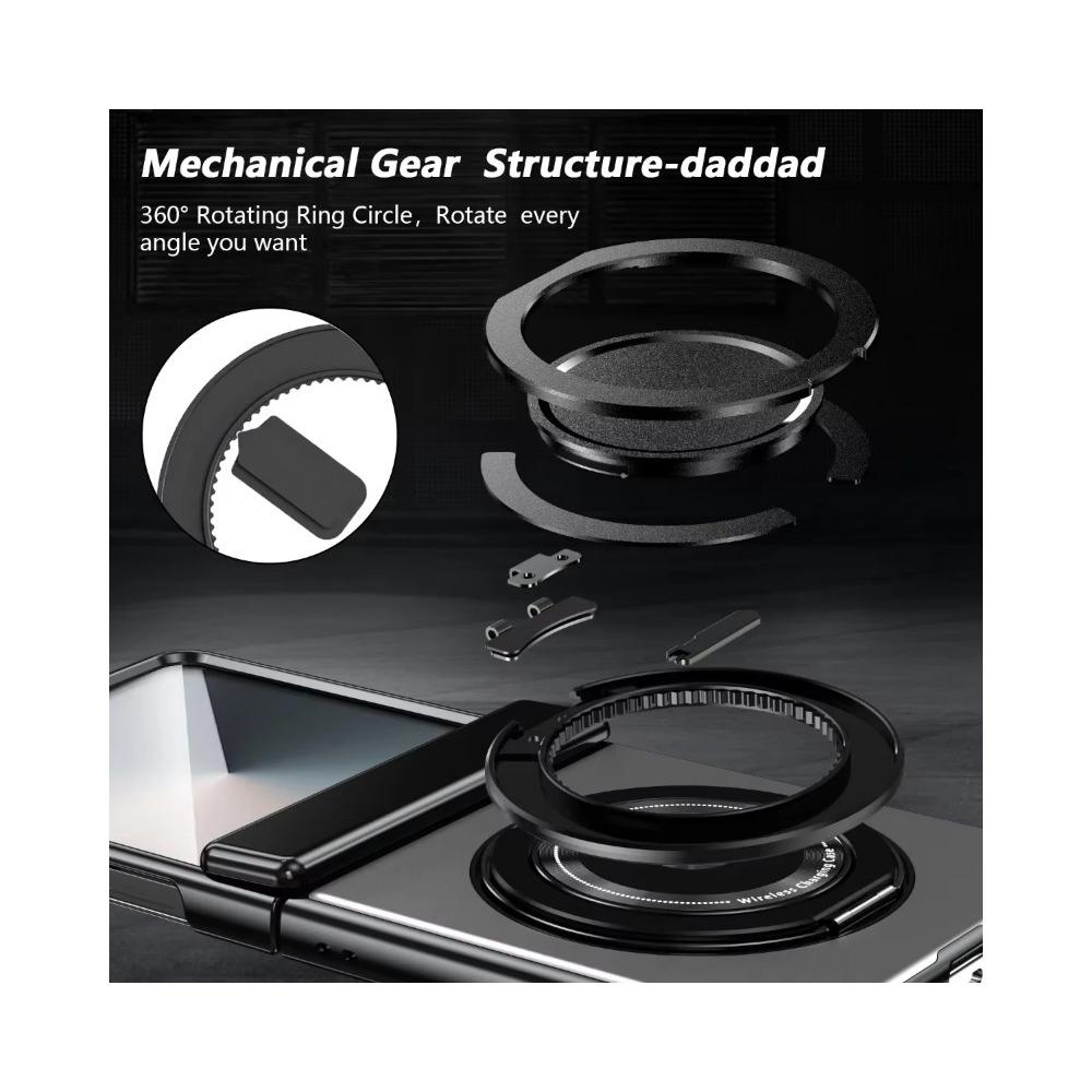 Вращающийся на 360 градусов магнитный держатель-кольцо чехол для телефона для Samsung Galaxy Z Flip 7 FE 6 5 4 3 беспроводная зарядка защита шарнира крышка для защиты экрана