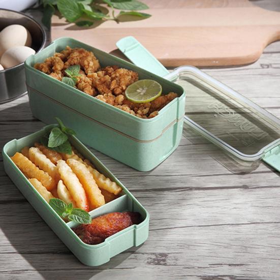 Портативный 3-слойный ланч-бокс для хранения посуды в микроволновой печи, контейнер для еды для пикника
