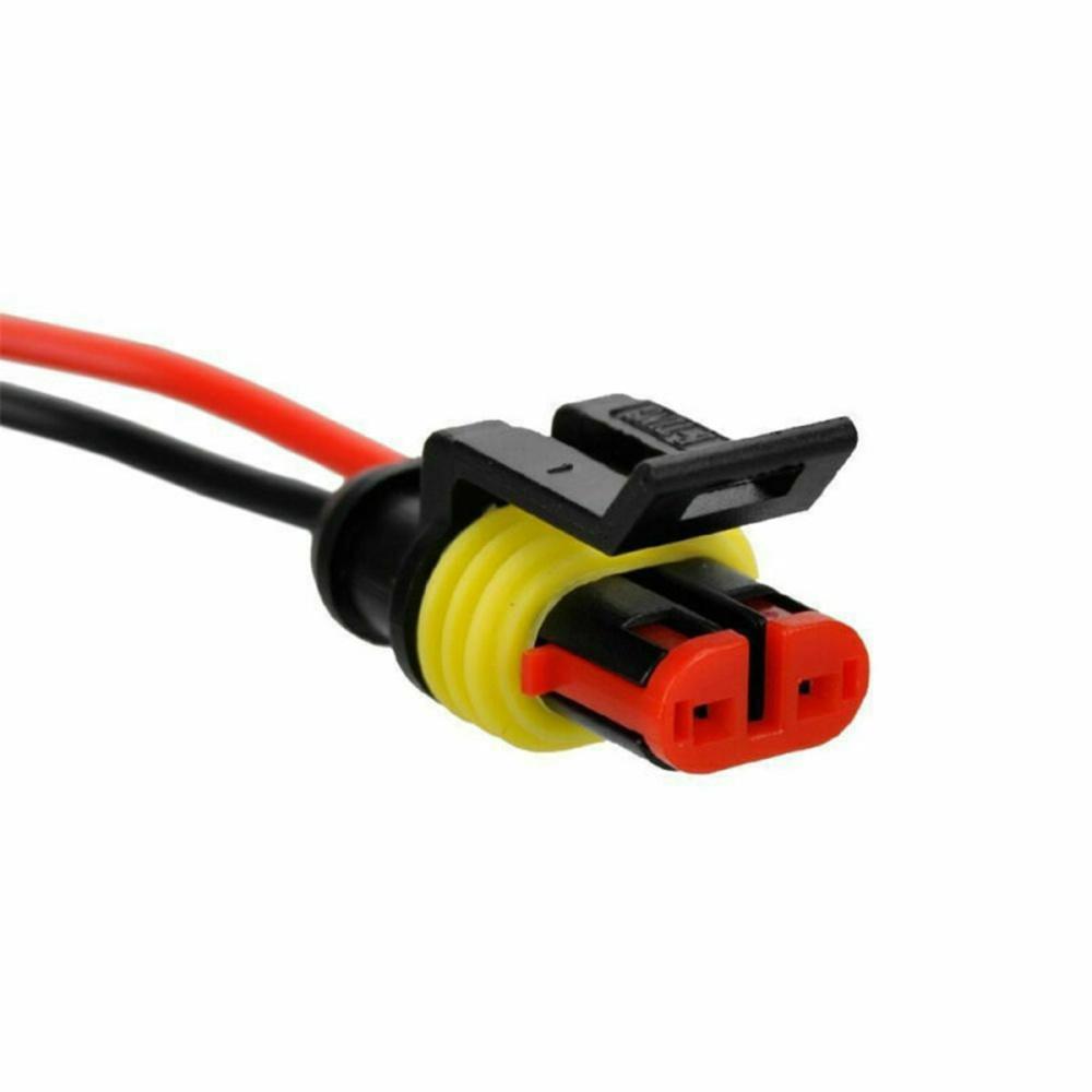 10 Комплект 2-контактный Герметичный Водонепроницаемый Электрический Провод Кабель Разъем Штекер Клемма