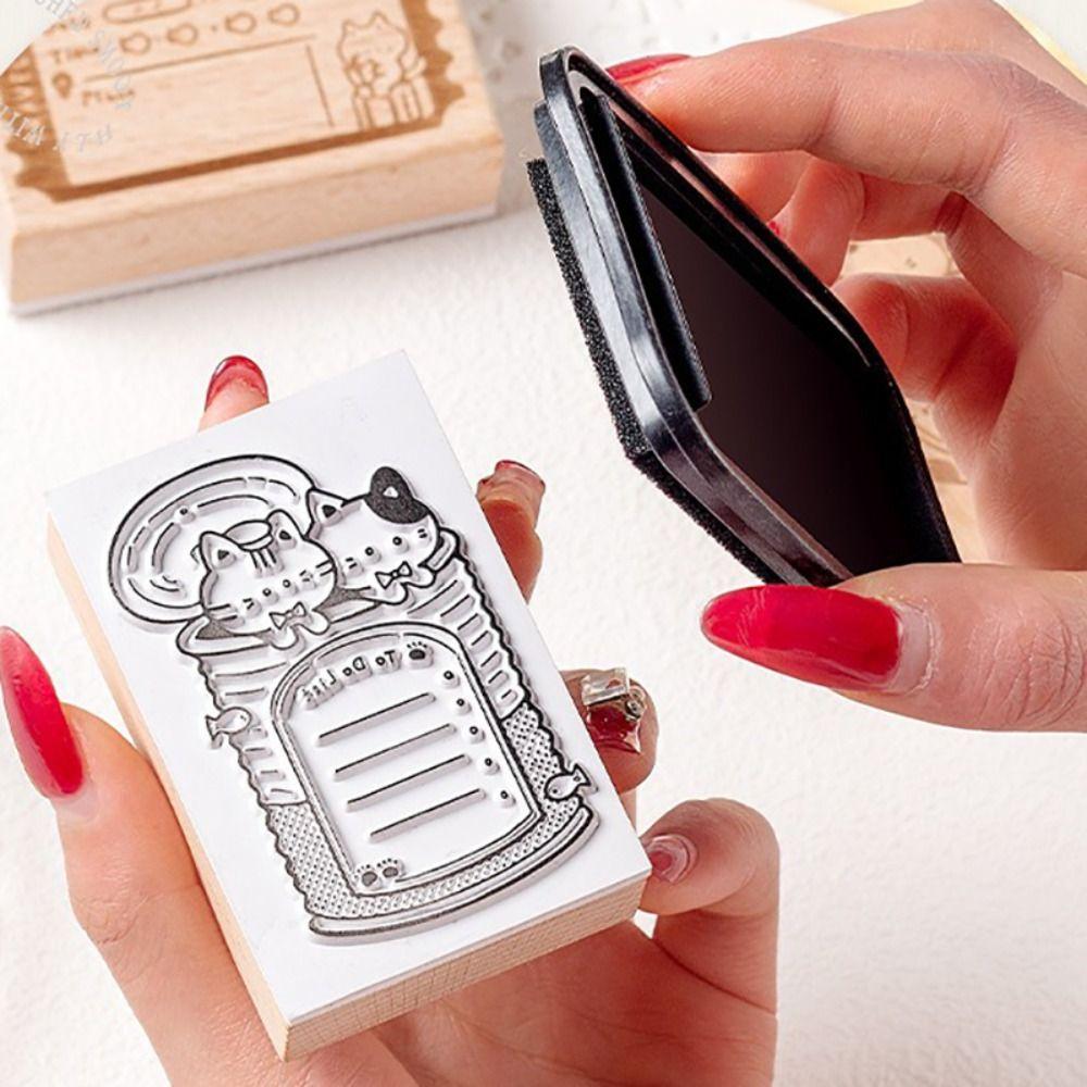 Шаблон кошки Печать кота Памятная записка Серия коробок Декоративные марки Новые марки в ассортименте