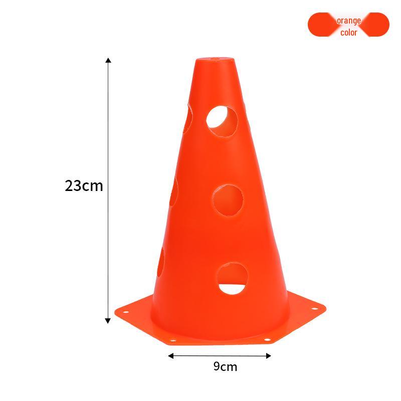 23cm Hexagonal Training Cones with Holes for Agility Drills