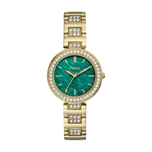 Fossil Women's Karli Three-Hand Stainless Steel Watch, BQ3985