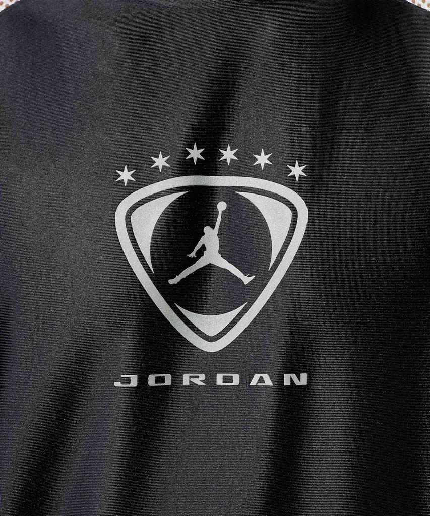 NIKE Jordan Brooklyn Long Sleeve Goalkeeper Top M - Black:White:Metallic Silver / Im8995-010