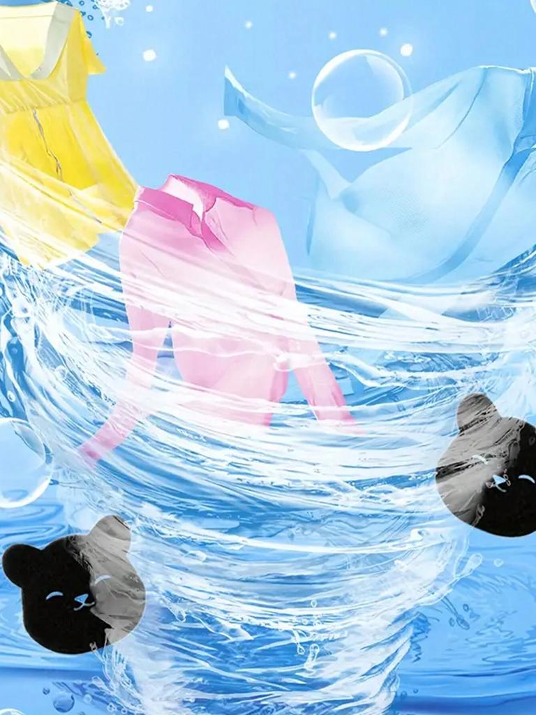 12/2/4/6/8pcs Laundry Ball Washing Machine Lint Catcher Bear Shape Pet Hair Remover Reusable Clothes Sofa Cat Dog Hair Cleaning