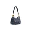 New COACH Teri Fabric With Cow Leather Shoulder Bag, Handbag, Shoulder Bag Medium Size Women's Denim Blue CH139-IMDEI