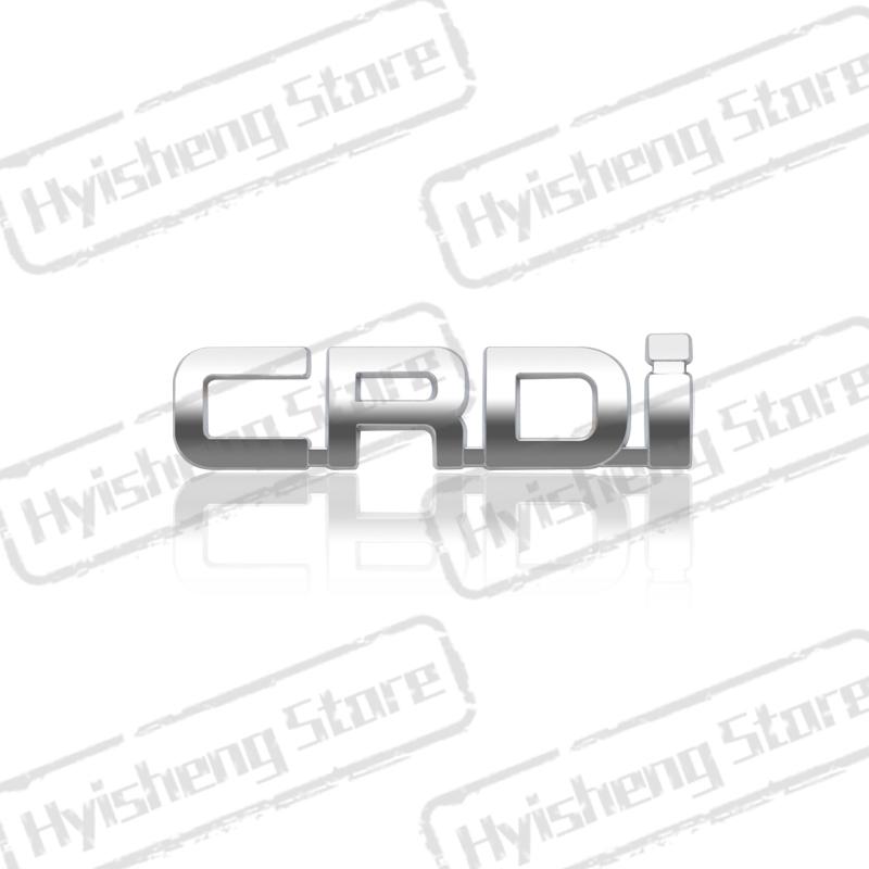 3D Металлическая наклейка CRDi Буквы Значок Декорация Наклейки на задний багажник Для Hyundai Tucson Kia Ceed Carnival Sorento Sportage